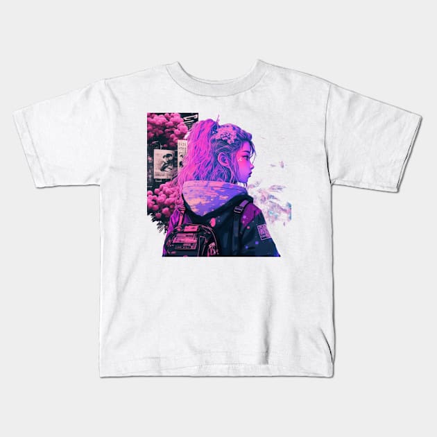 Vaporwave Kids T-Shirt by JayD World